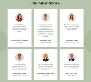 Porträts der InitiantInnen von HalbeHalbe