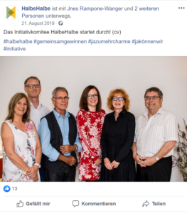 Das Initiativkomitee postet ein Bild mit den Mitgliedern