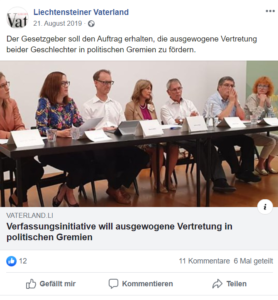 Die Liechtensteiner Vaterland postet den eigenen Artikel OI_80 zur neuen Verfassungsinitiative
