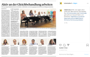 Das Initiativkomitee postet einen Zeitungsartikel und erzählt, dass es Radio und Fernsehen besucht hat