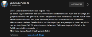 Videobeschreibung von einem Video von VielfaltinderPolitik_FL zum Thema Frauen können alles sein. Wir wünschen uns Vielfalt in der Politik.
