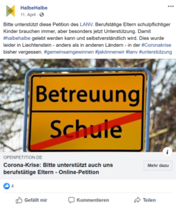 Initiativkomitee bittet darum, die Initiative LANV zu unterstützen
