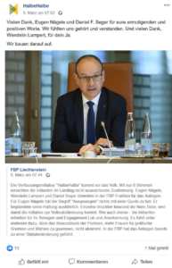 Initiativkomitee teilt Beitrag der FBP vom 05.03.20 SM_13
