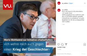 VU erklärt, weshalb Mario Wohlwend für die Initiative ist