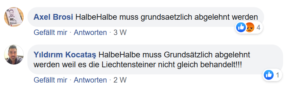Liechtensteiner Vaterland postet Artikel, in dem Dominique Hasler Stellung nimmt zur heiklen Entscheidung, die Abstimmung halbehalbe zu verschieben Kommentar zu SM_66