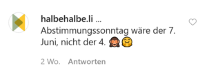 Korrektur des Abstimmungsdatum. Kommentar zu SM_58
